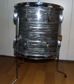60's Ludwig keystone badge blue oyster pearl 14&quot; x14&quot; floor tom!