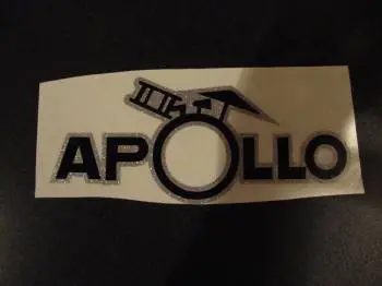 Apollo bass drum head logo stickers