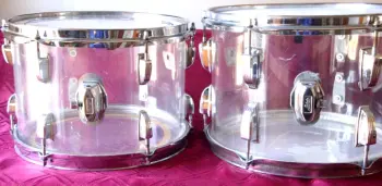 Ludwig Vistalite 12&quot; &amp; 13&quot; toms in Very Good Condition!
