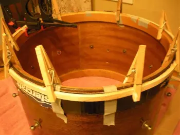 Levon Helm inspired wooden kit