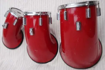 North Red And White 8&quot;, 10&quot; And 12&quot; Toms!!!