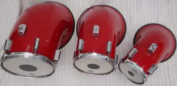 North Red And White 8&quot;, 10&quot; And 12&quot; Toms!!!