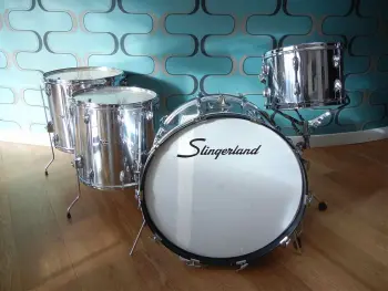 Slingerland chrome over wood.