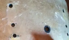 Blue residue