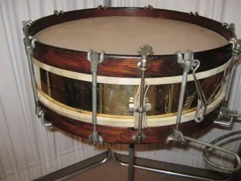 lyons and healy snare drum brass &amp; calfskin