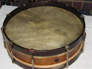 lyons and healy snare drum brass &amp; calfskin