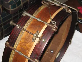 lyons and healy snare drum brass &amp; calfskin