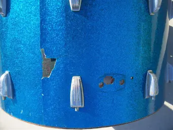 WFL Bass Drum w/lugs and extra holes...
