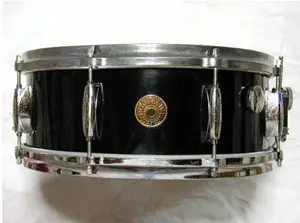 Black Gretsch Round Badge Snare