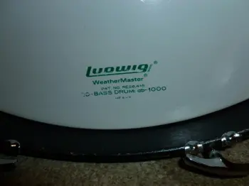 Ludwig Vintage Bass Drum Head/Logo
