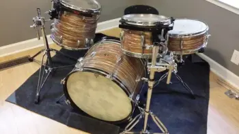 1966 Slingerland Rare Satin Flame Pearl