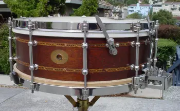 [B]1930-32* LUDWIG &amp; LUDWIG 5x14 MAHOGANY/DECORATIVE INLAY SUPER-SENSITIVE MODEL[/B]