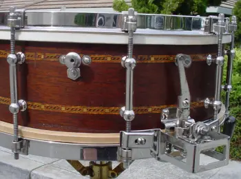 [B]1930-32* LUDWIG &amp; LUDWIG 5x14 MAHOGANY/DECORATIVE INLAY SUPER-SENSITIVE MODEL[/B]