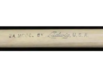 Ludwig 2A drumstick dimensions.