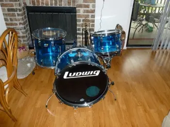 Ludwig Blue Vistalite Drums