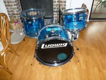 Ludwig Blue Vistalite Drums
