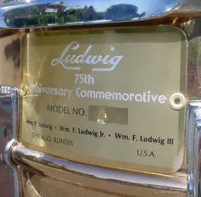 The Drum: 1984 LUDWIG #4 (JOE MORELLO) 75th ANNIVERSARY BRASS/ENGRAVED SUPER-SENSITIV