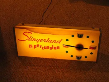 Slingerland lighted dealer sign display circa 1971