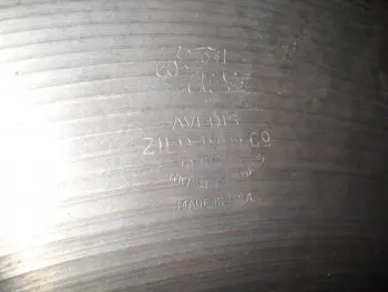 Dating some vintage Zildjian cymbals