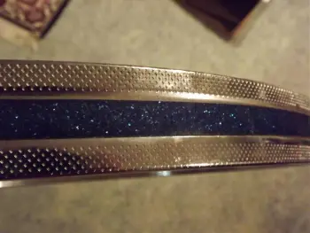 For Sale - 20&quot; Blue Sparkle/chrome Bass Hoop