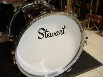 Custom MIJ Bass Drum Head Logos