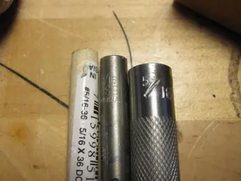 Filling holes with the original sparkle wrap.