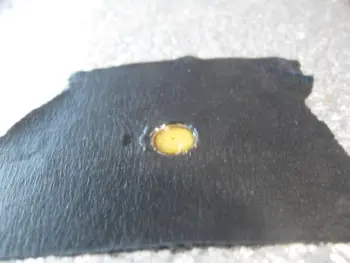 Filling holes with the original sparkle wrap.