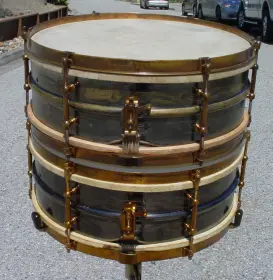 1921-22* or 1919-21** LUDWIG &amp; LUDWIG 5x14 6 LUG/SCROLL DESIGN DeLUXE MODEL