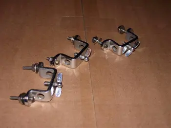 Slingerland/Leedy floor tom leg brackets chrome