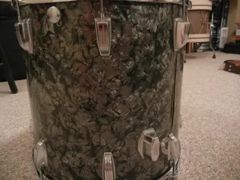 1970's Ludwig Black Diamond 16&quot; Floor Tom