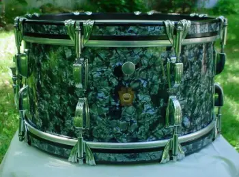 60's Ludwig marching snare conversion, before &amp; after...