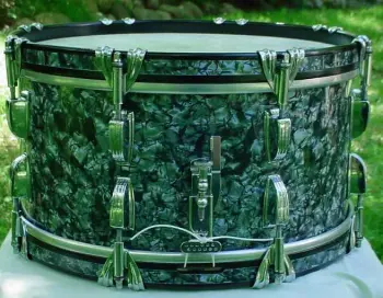 60's Ludwig marching snare conversion, before &amp; after...