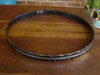 Bass Drum Hoop Inlay - Chrome / Metal?
