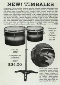 vintage timbales Ads