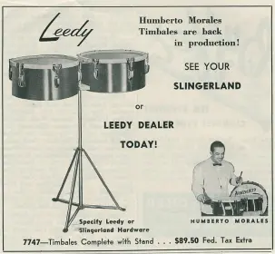 vintage timbales Ads