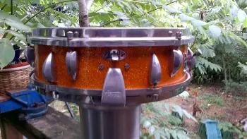 Trowa orange sparkle snaredrum
