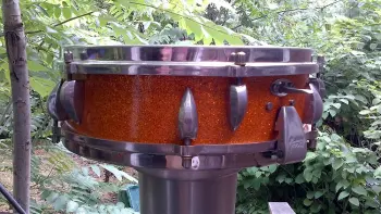 Trowa orange sparkle snaredrum