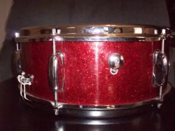 60's Slingerland Snare, Red Sparkle, F/S