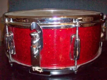 60's Slingerland Snare, Red Sparkle, F/S