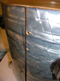 70's Ludwig floor tom seam repair