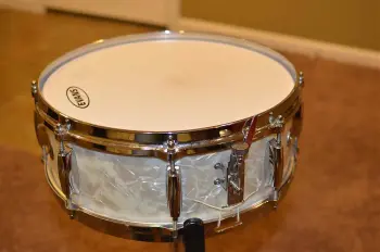 1960's Gretsch 4103 Round Badge Snare in WMP - all original