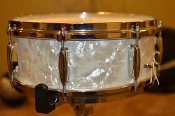 1960's Gretsch 4103 Round Badge Snare in WMP - all original