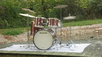 Ludwig Burgundy Sparkle