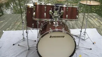 Ludwig Burgundy Sparkle