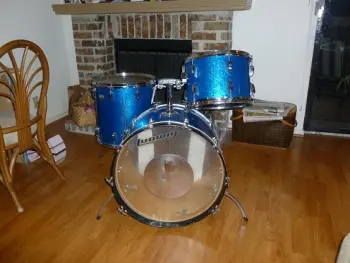 Ludwig Blue Sparkle Drums