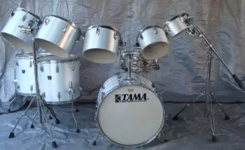 Tama Metallic White Imperial Star 10