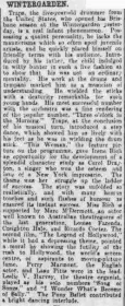 Traps The Wonder Boy, Brisbane 1925