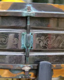 Leedy Black Elite--my first engraved brass snare!