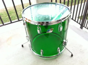 Green Vistalite Big Beat w/Matching 10 Lug Snare
