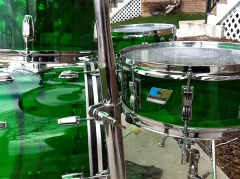 Green Vistalites/Gold Silk Inlays Factory?